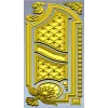 Baroque Vertical Door Applique - STL 3D Model for CNC