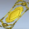 Дверная панель в стиле барокко - 3D модель STL для ЧПУ