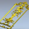 Вертикальная декоративная панель "Вазон Людовик" - 3D модель STL для ЧПУ