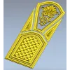 Декоративная дверная панель в барочном стиле - STL для ЧПУ