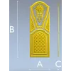 Декоративная дверная панель в барочном стиле - STL для ЧПУ