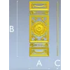 Дверная декоративная панель с розеттой - stl модель для ЧПУ