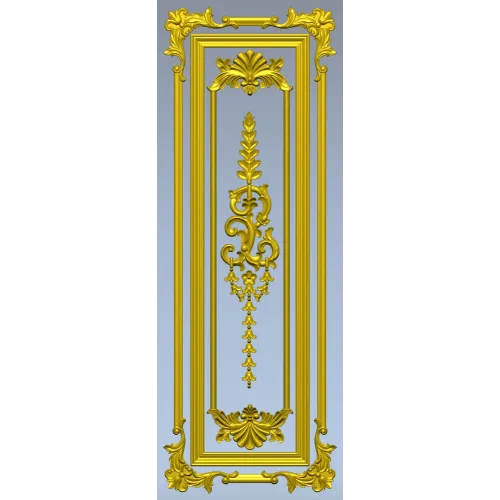 Regal Acanthus Door Panel STL for CNC