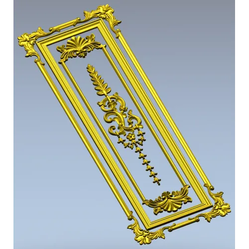 Regal Acanthus Door Panel STL for CNC