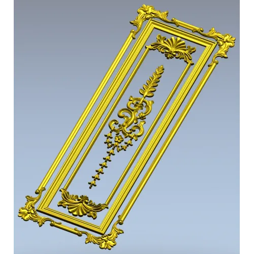 Regal Acanthus Door Panel STL for CNC