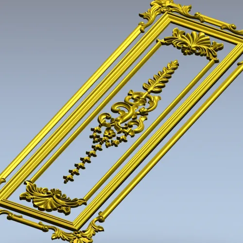Regal Acanthus Door Panel STL for CNC