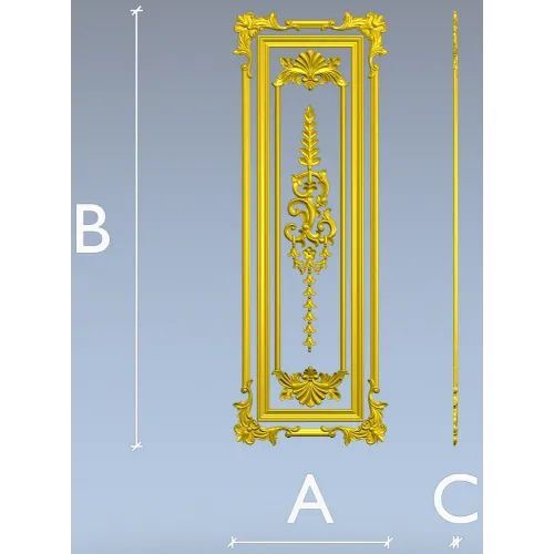 Regal Acanthus Door Panel STL for CNC