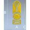 STL модель дверной декоративной накладки - розетка и панели для ЧПУ