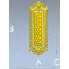 Декоративная вертикальная панель "Мирабель" - 3D модель STL для ЧПУ