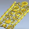 Декоративная панель "Вазон Арабеска" - 3D модель STL для ЧПУ