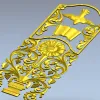 3D модель панели "Голубь и книга" в формате STL для ЧПУ