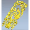 Peacock Urn Vertical Panel STL for CNC