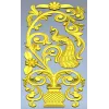 Peacock Urn Vertical Panel STL for CNC