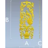 Peacock Urn Vertical Panel STL for CNC