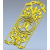 Резная дверная накладка "Руки с цветком" - 3D модель STL для ЧПУ