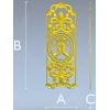 Резная дверная накладка "Руки с цветком" - 3D модель STL для ЧПУ