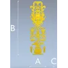 Вертикальный картуш с вазой и акантами - STL модель для ЧПУ
