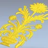 Декоративная 3D модель вазона в формате STL для ЧПУ