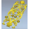 Вертикальная декоративная накладка "Ренессансный вазон" - STL для ЧПУ