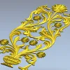 Вертикальная декоративная накладка "Ренессансный вазон" - STL для ЧПУ