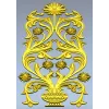 Вертикальная декоративная накладка "Ренессансный вазон" - STL для ЧПУ