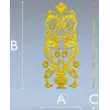Вертикальная декоративная накладка "Ренессансный вазон" - STL для ЧПУ