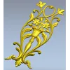 Вертикальная накладка "Вазон Ренессанс" - 3D модель STL для ЧПУ