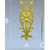 Вертикальная накладка "Вазон Ренессанс" - 3D модель STL для ЧПУ