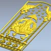Ganesha Shrine Panel - STL 3D Model for CNC