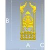 Ganesha Shrine Panel - STL 3D Model for CNC