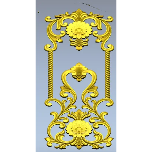 Флорентина - вертикальная декоративная накладка STL для ЧПУ