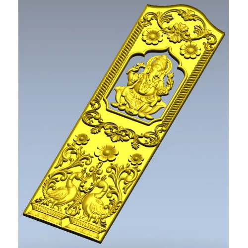 Резная панель с Ганешей - 3D STL для ЧПУ