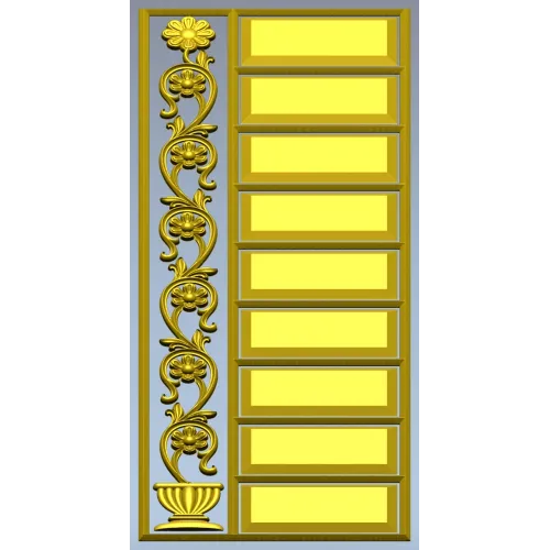 Дверная филёнка "Вазон" - 3D модель STL для ЧПУ