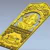 Ganesha Blessing Panel - STL 3D Model for CNC Door Panel