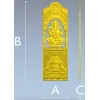 Ganesha Blessing Panel - STL 3D Model for CNC Door Panel