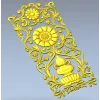 3D модель панели "Амфора и розетка" в формате STL для ЧПУ