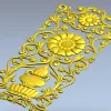 3D модель панели "Амфора и розетка" в формате STL для ЧПУ