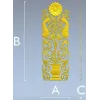 Декоративная вертикальная панель "Павлиний цветок" - STL модель для ЧПУ