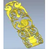 Imperial Peacock Vertical Panel - STL 3D model for CNC milling