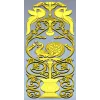 Imperial Peacock Vertical Panel - STL 3D model for CNC milling