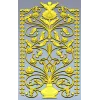 Floral Urn Door Panel - detailed STL 3D model for CNC