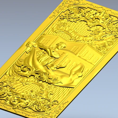 Рельефная дверная панель - 3D модель STL для ЧПУ