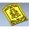 Decorative Fleur-de-Lis Panel STL Model for CNC
