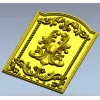 Decorative Fleur-de-Lis Panel STL Model for CNC