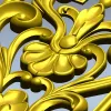 Декоративный картуш в стиле барокко - STL модель для ЧПУ