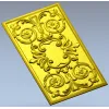Рельефная декоративная панель в стиле барокко - stl модель для ЧПУ