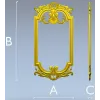 Ornate Baroque Frame 3D STL Model for CNC Milling