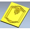 Картуш в стиле рококо - фасадная 3D модель STL для ЧПУ