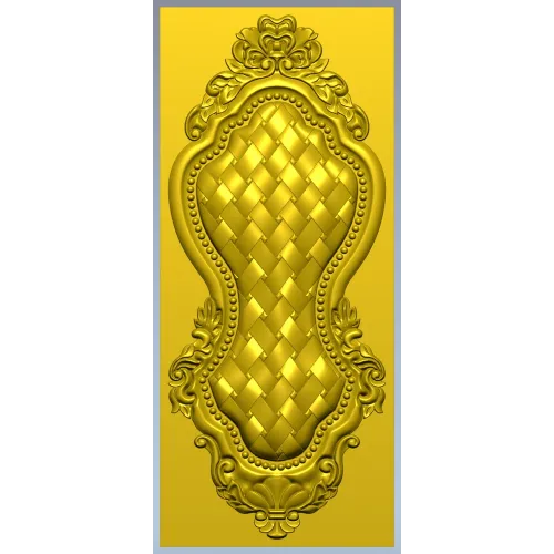 Ornate Basket Weave Decorative Panel STL Model for CNC