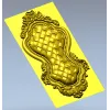 Ornate Basket Weave Decorative Panel STL Model for CNC